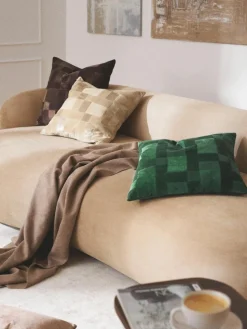 Patchwork-Kissenhülle Bastien aus Samt
