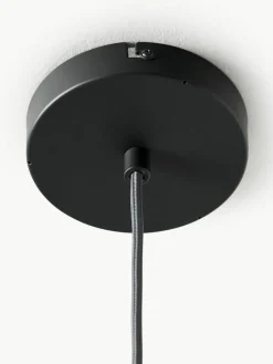 Pendelleuchte Claudette mit Leinenschirm
