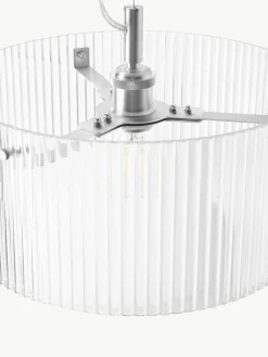 Pendelleuchte Emmi aus geriffeltem Glas