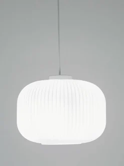 Pendelleuchte Milford aus Opalglas