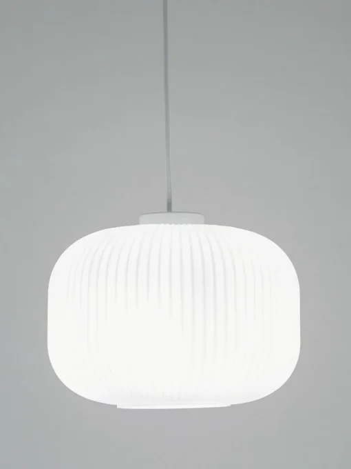 Pendelleuchte Milford aus Opalglas
