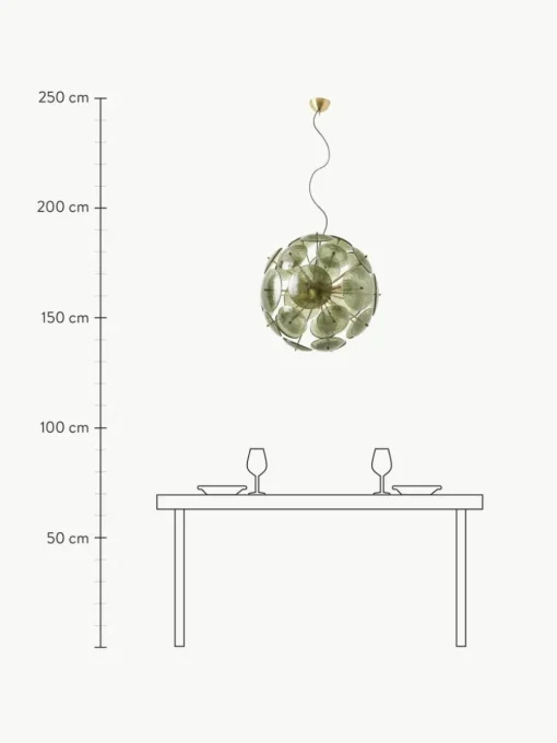 Pendelleuchte Mireille aus Glas
