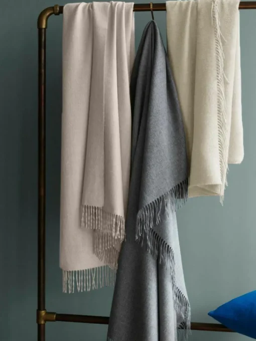 Plaid Luxury aus Babyalpaka-Wolle