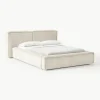 Polsterbett Lennon aus Cord mit Stauraum
