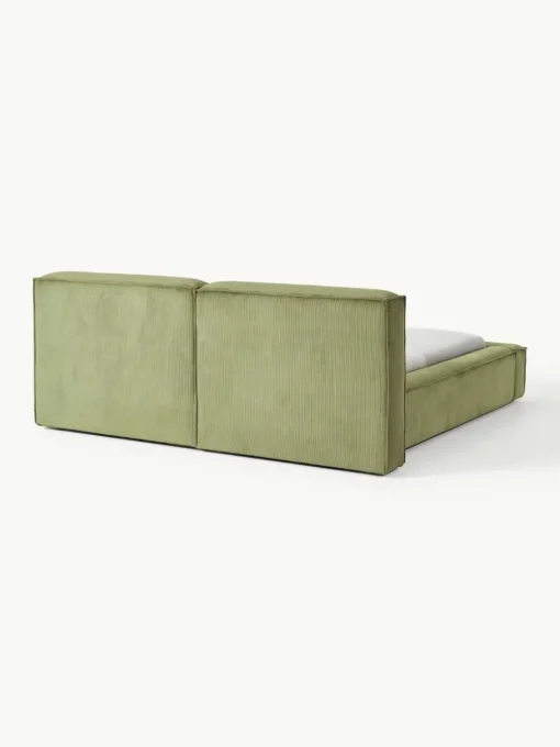Polsterbett Lennon aus Cord mit Stauraum