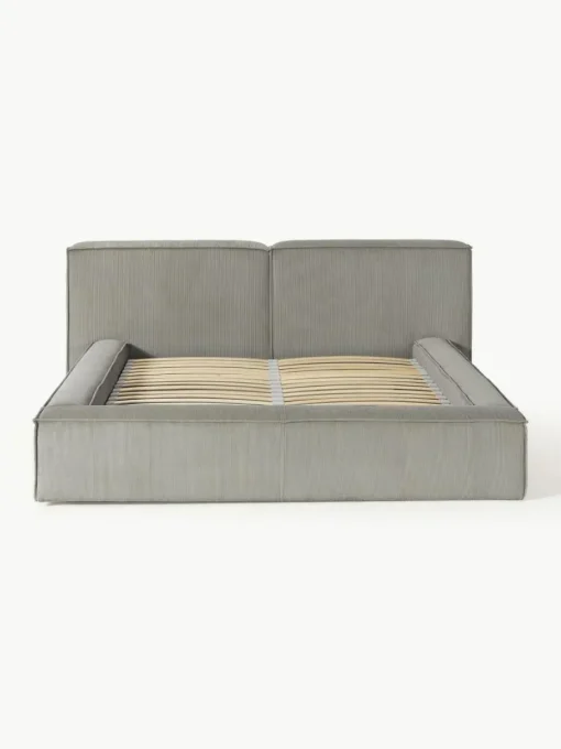Polsterbett Lennon aus Cord mit Stauraum