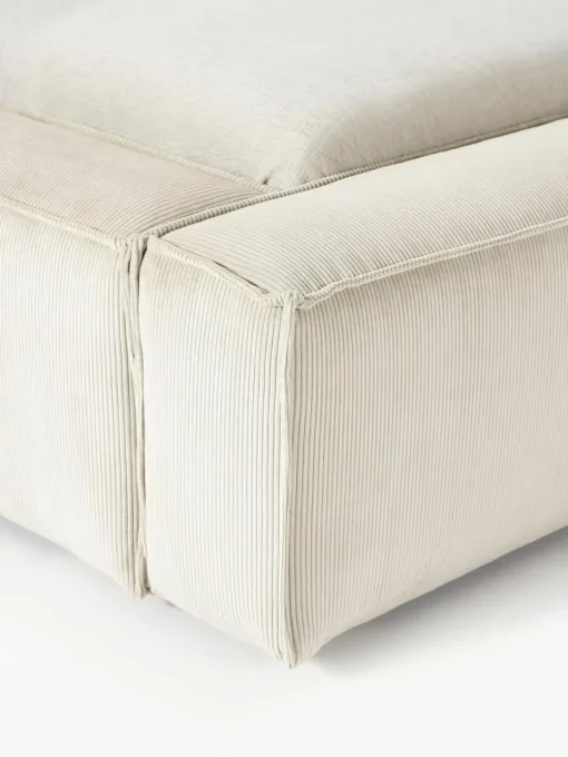 Polsterbett Lennon aus Cord mit Stauraum