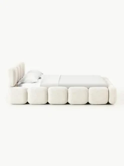 Polsterbett Tayla aus Bouclé