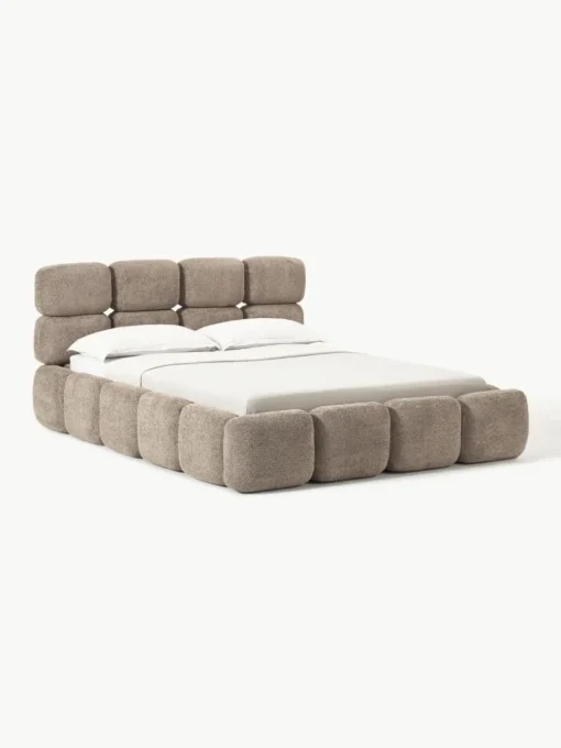Polsterbett Tayla aus Teddy-Bouclé