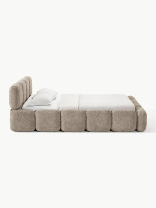 Polsterbett Tayla aus Teddy-Bouclé