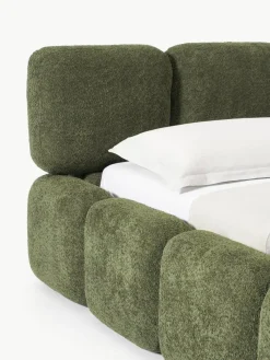 Polsterbett Tayla aus Teddy-Bouclé