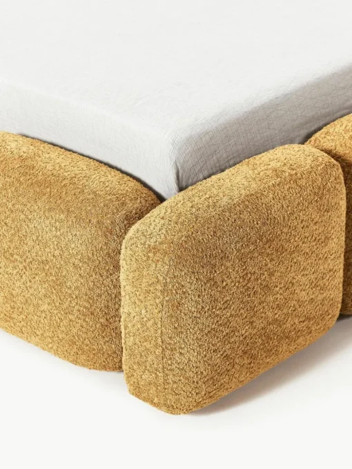 Polsterbett Tayla aus Teddy-Bouclé