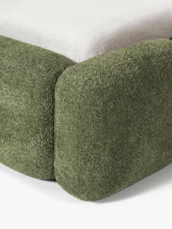 Polsterbett Tayla aus Teddy-Bouclé