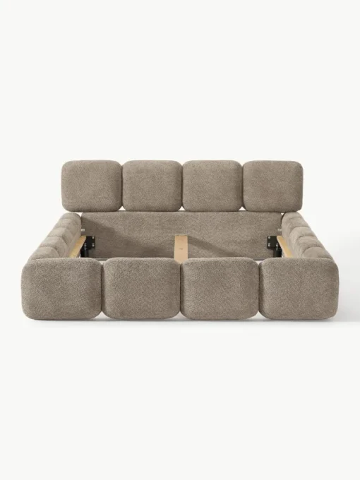 Polsterbett Tayla aus Teddy-Bouclé