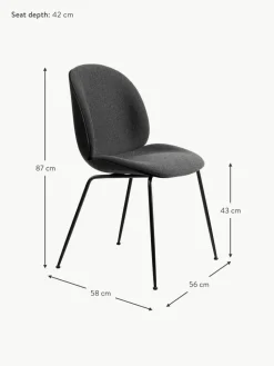 Polsterstuhl Beetle mit Sitzschale