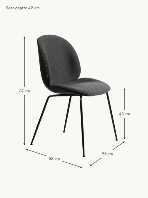 Polsterstuhl Beetle mit Sitzschale