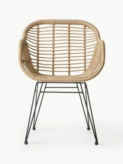Polyrattan-Armlehnstühle Costa, 2 Stück
