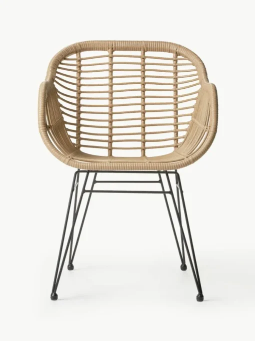 Polyrattan-Armlehnstühle Costa, 2 Stück