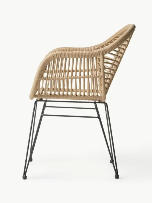 Polyrattan-Armlehnstühle Costa, 2 Stück