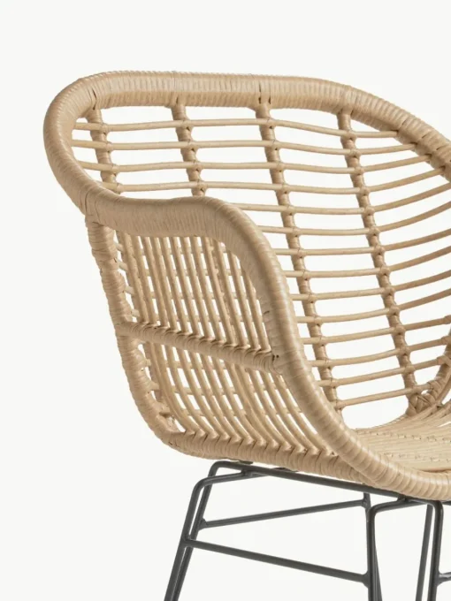 Polyrattan-Armlehnstühle Costa, 2 Stück