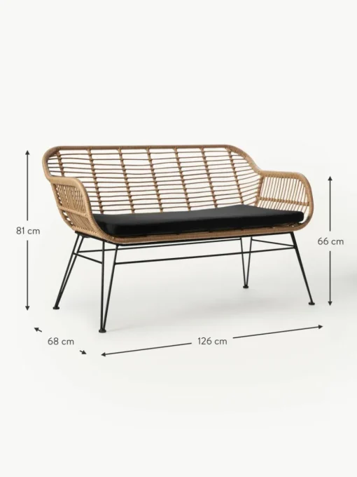 Polyrattan-Sitzbank Costa