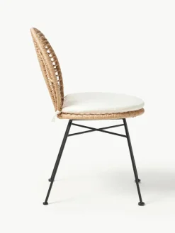 Polyrattan-Stühle Cordula mit Sitzkissen, 2 Stück