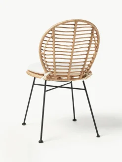 Polyrattan-Stühle Cordula mit Sitzkissen, 2 Stück