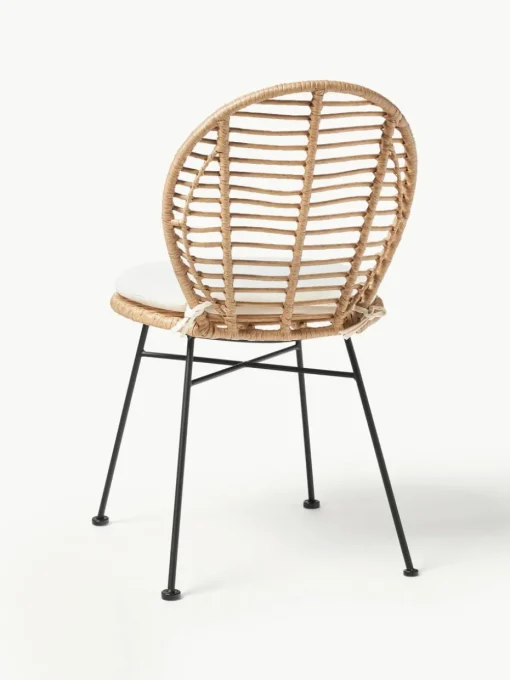 Polyrattan-Stühle Cordula mit Sitzkissen, 2 Stück