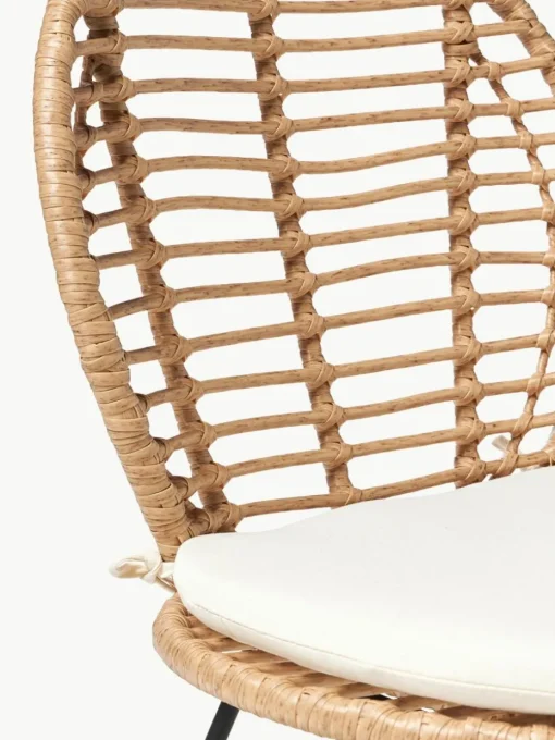 Polyrattan-Stühle Cordula mit Sitzkissen, 2 Stück