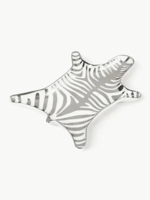 Porzellan Deko-Tablett Zebra