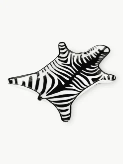 Porzellan Deko-Tablett Zebra