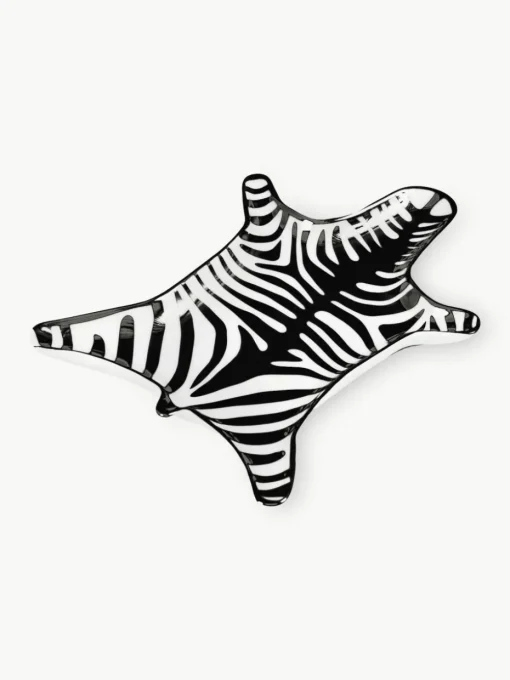 Porzellan Deko-Tablett Zebra