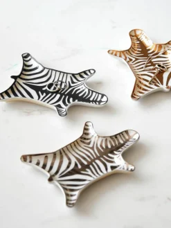 Porzellan Deko-Tablett Zebra