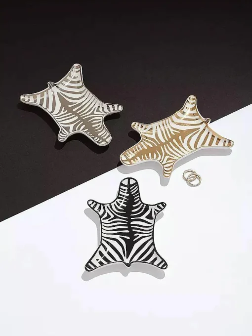 Porzellan Deko-Tablett Zebra