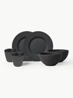 Porzellan-Frühstücks-Set Manufacture Rock, 2 Personen (6-tlg.)