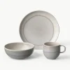 Porzellan-Frühstücks-Set Perlemor Sand, 2 Personen (6-tlg.)