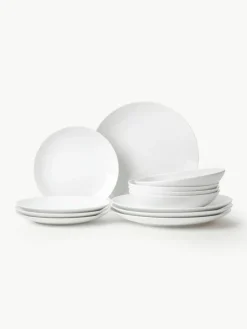 Porzellan-Geschirr-Set Delight Modern, 4 Personen (12-tlg.)
