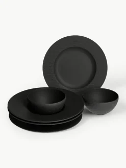 Porzellan-Geschirr-Set Manufacture Rock, 2 Personen (6-tlg.)