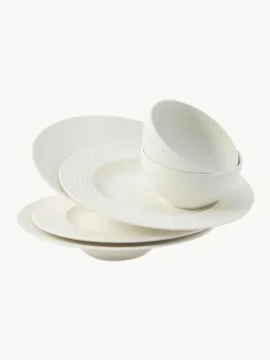 Porzellan-Geschirr-Set Manufacture Rock, 2 Personen (6-tlg.)