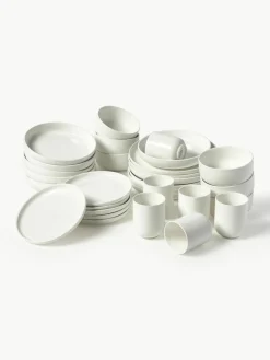 Porzellan-Geschirr-Set Nessa, 6 Personen (30-tlg.)