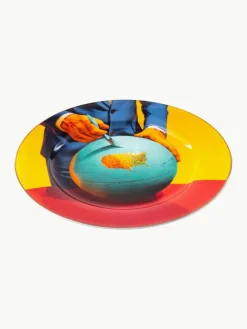 Porzellan-Speiseteller Globe