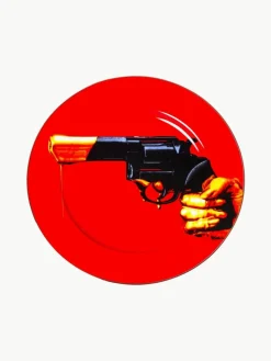 Porzellan-Speiseteller Revolver