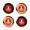 Porzellan-Untersetzer Full Dose mit Gold, 4er-Set