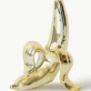Porzellan-Vase Banana mit Gold, H 15 cm