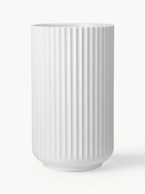 Porzellan-Vase Lyngby, H 25 cm