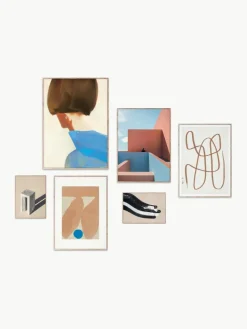 Poster Artwall no. 19 mit Rahmen, 6er-Set