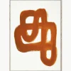 Poster Orange Brush