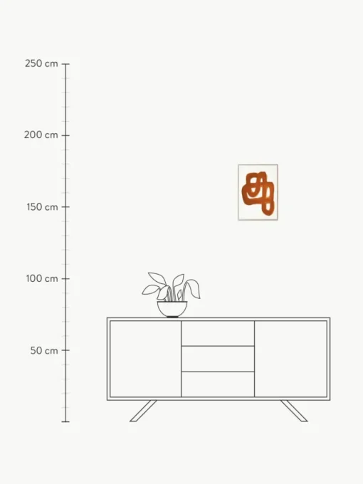Poster Orange Brush