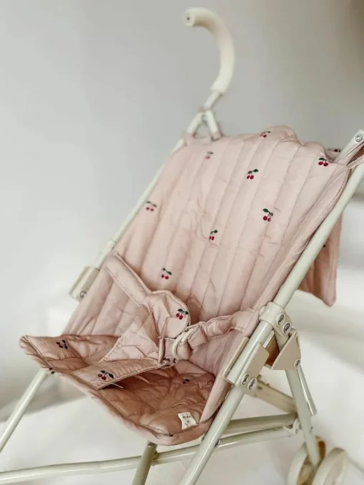 Puppenwagen Cherry Blush mit Gurt und Tragetasche