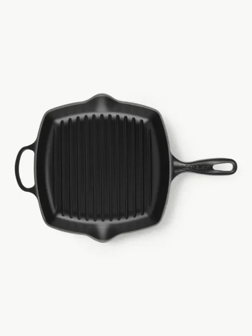 Quadratische Grillpfanne Signature Collection aus Gusseisen mit Rillenstruktur